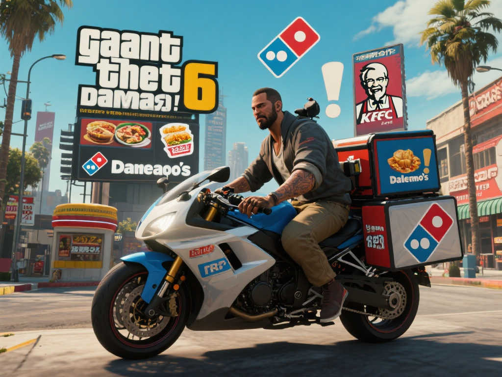 达美乐向R星抛橄榄枝：没预告片？来份披萨合作吧！