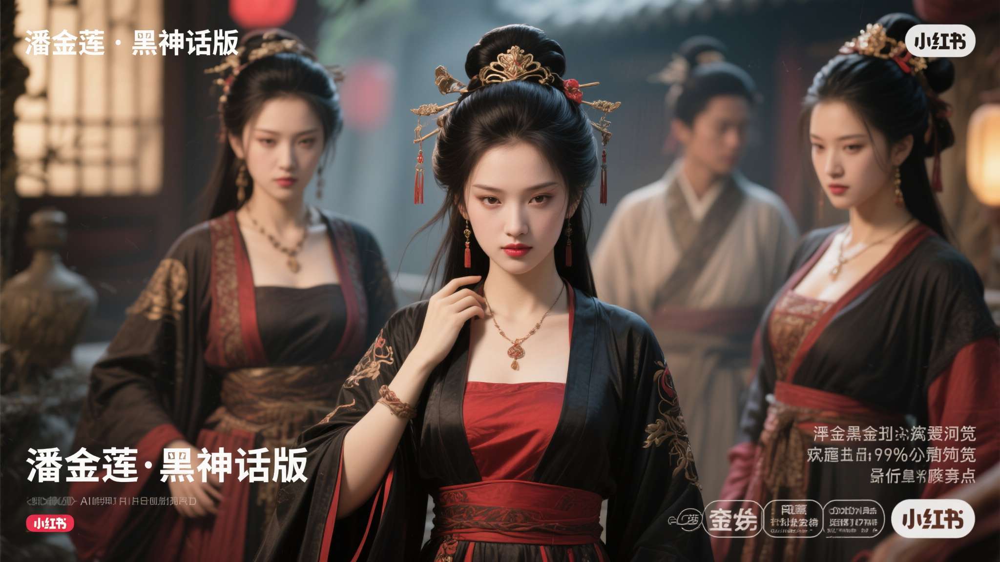 AI《黑神话·金莲》来了!"虚幻7画质"美女 AI《黑神话·金莲》来了!"虚幻7画质"美女